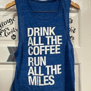 Motivational Blue Muscle Tee